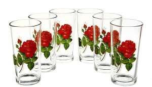 Набор стаканов RCV 359-157 Алая роза 6шт