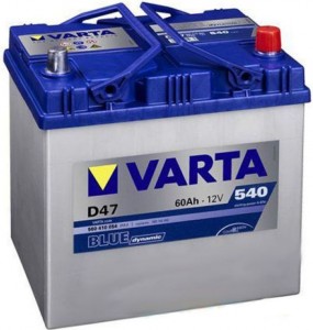 Аккумулятор для легкового автомобиля Varta Blue dynamic D47 60Ач об
