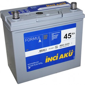 Аккумулятор для легкового автомобиля Inci Aku FormulA Asia 45Ач п.п. 400A