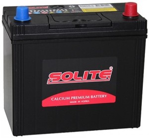 Аккумулятор для легкового автомобиля Solite 65B24LS 50Ач Об