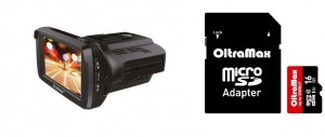 Видеорегистратор Subini XT-9+OltraMax microSDHC 16GB Class 10 с адаптером