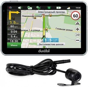Портативный GPS-навигатор Dunobil Clio 5.0 + camera