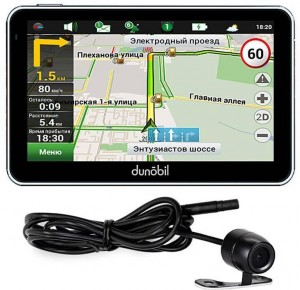 Портативный GPS-навигатор Dunobil Ultra 5.0 + camera
