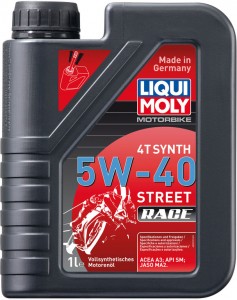 Моторное масло Liqui Moly Motorbike 4T Synth Street Race 5W-40 1л