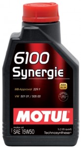Моторное масло Motul 6100 Synergie 15W40 1л