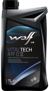 Трансмиссионное масло Wolf Vitaltech ATF D III 1л