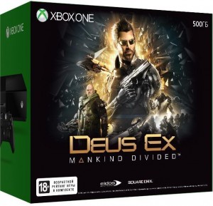 Приставка Microsoft Xbox One 500 ГБ + DEUS EX: MANKIND DIVIDED