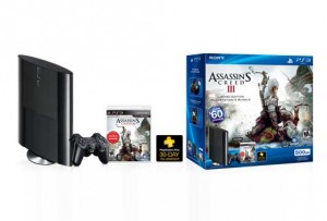 Приставка Sony PlayStation 3 Super Slim 500Gb + игра Assassin's Creed III