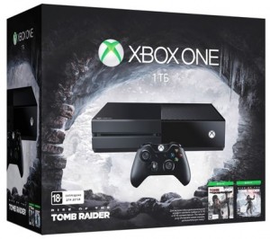 Приставка Microsoft Xbox ONE 1Tb + Rise of the Tomb Raider + Tomb Raider Definitive Edition