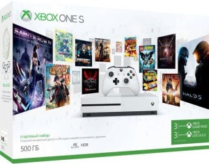Приставка Microsoft Xbox One S 500 ГБ+Xbox Game Pass 3 месяца+Xbox Live: карта подписки 3 месяца