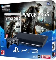 Приставка Sony Playstation 3 Super Slim 500Gb + Watch Dogs