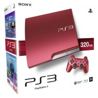 Приставка Sony PlayStation 3 Slim 320Gb Red