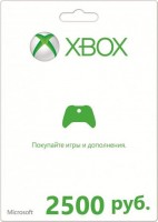 Карта подписки Microsoft Xbox LIVE: 2500 рублей