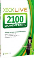 Карта подписки Microsoft Xbox LIVE 2100 Microsoft Points