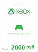 Карта подписки Microsoft K4W-03075 Xbox Live на 2000 рублей