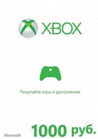 Карта подписки Microsoft K4W-03074 Xbox Live на 1000 рублей