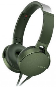 Проводные наушники Sony MDR-XB550AP Green