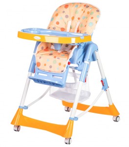 Высокий стул для кормления BabyHit Appetite Yellow blue
