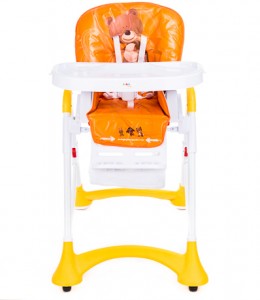 Высокий стул для кормления Liko Baby LB HC51 Мишка Желтый