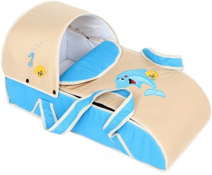 Переноска для новорожденного Slaro Дельфинчик Голубой бежевый