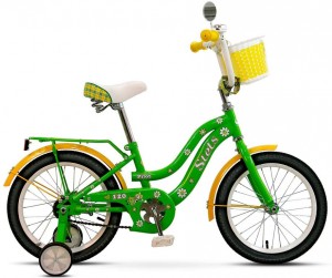 Детский велосипед для девочек Stels Pilot 120 16 10 (2017) Green