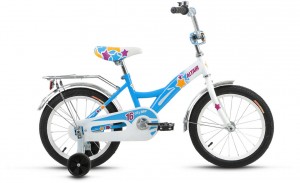 Детский велосипед для девочек Forward Altair City girl 16 (2017) White blue