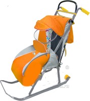 Санки-коляска Nika Детям 2 Orange