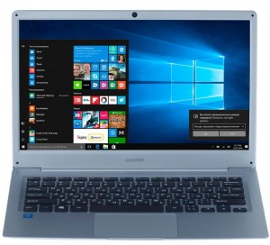 Ноутбук Digma Eve 300 (Atom X5 Z8350 1.44Ghz/13.3/2Gb/SSD32Gb/HD Graphics 400/W10 Home 64/Silver) ES3004EW