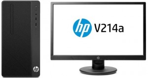 Компьютер HP 290 G1 MT (Core i3 7100 3.9Ghz/4Gb/500Gb/DVD/HD Graphics 630/DOS) 1QN73EA + монитор V214a