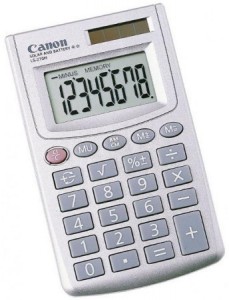 Карманный калькулятор Canon LS-270H Silver