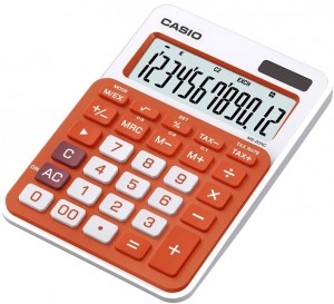 Настольный калькулятор Casio MS-20NC-RG-S-EC White orange