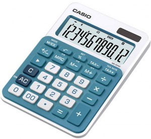 Настольный калькулятор Casio MS-20NC-BU-S-EC White blue
