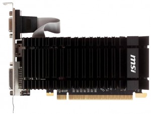 Видеокарта MSI GeForce GT 610 550Mhz PCI-E 2.0 2048Mb 1000Mhz 64 bit DVI HDMI HDCP Silent V2 (N610-2GD3H/LP)