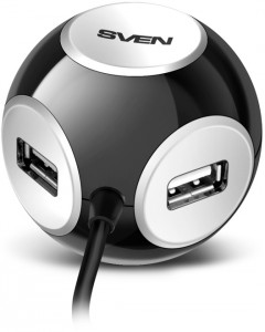 USB-Хаб Sven HB-444 Black