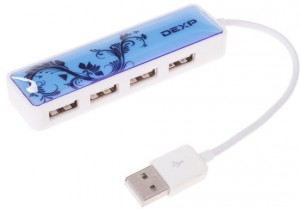 USB-Хаб DEXP BT4-07 Blue white