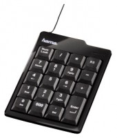 Клавиатура Hama Slimline Keypad SK130 Black USB