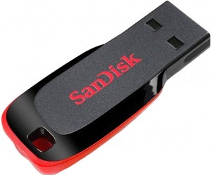 Флешка USB 2.0 SanDisk Cruzer Blade 128 Gb Black
