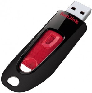 Флешка USB 3.0 SanDisk Cruzer Ultra Red USB 3.0 32 Gb