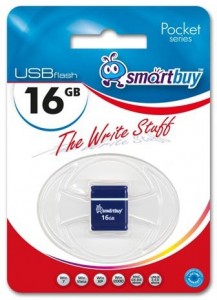 Флешка USB 2.0 SmartBuy Pocket series 16 Gb Blue