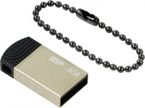 Флешка USB 2.0 Silicon Power SP008GBUF2T20V1C Touch T20 8Gb Black gold