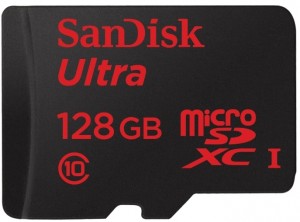 Карта памяти SanDisk Ultra MicroSDXC Class 10 UHS-I 128 Gb + SD adapter