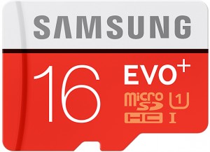Карта памяти Samsung MicroSDXC 16Gb EVO Plus Class 10 MB-MC16DA+SD-адаптер