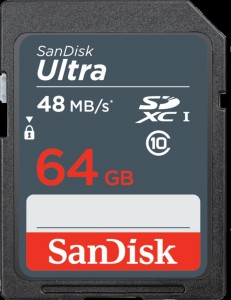 Карта памяти SanDisk Ultra SDHC 64Gb Class 10 (SDSDUNB-064G-GN3IN)