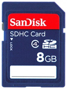 Карта памяти SanDisk SDHC 8Gb Class 4  (SDSDB-008G-B35)