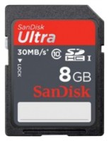 Карта памяти SanDisk SDHC 8Gb Class 10 Ultra