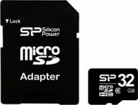 Карта памяти Silicon Power microSDHC 32Gb Class 6 + adapter