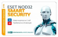 Антивирусы Eset NOD32 Smart Security + Bonus + расширенный Функционална 1 год на 3ПК или продление на 20 месяцев Car