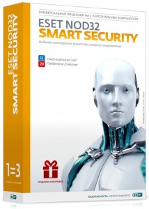 Антивирусы Eset NOD32 Smart Security Box на 3 ПК 1год базовый / 20 мес продление