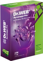 Антивирусы Dr.Web Pro 2 ПК 1 год BHW-A-12M-2A3