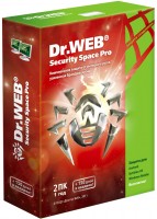 Антивирусы Dr.Web Security Space Pro + Atlansys Bastion 1 год для 2 ПК
